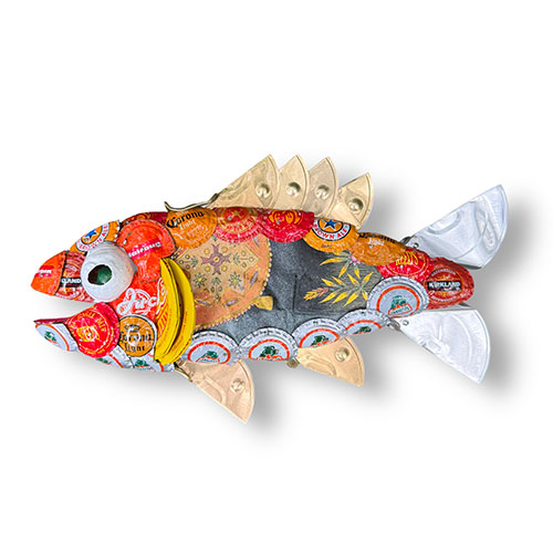 John Richards 11" Bottlecap Fish WP5992
